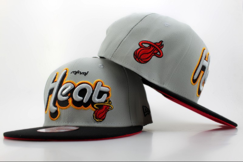NBA Miami Heat NE Snapback Hat #177